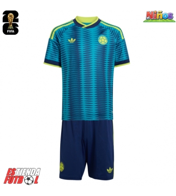 Colombia Segunda Equipación Niños Mundial 2026 Manga Corta (+ Pantalones cortos)